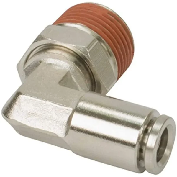 VIAIR 1/8 NPT Male to 3/8 Airline 90 Degree Swivel Elbow Fitting 10 Pack (13838-BP)