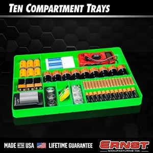 Ernst 5019 11 x 16″ 10 Compartment Tool Organizer Tray – Orange - view 4