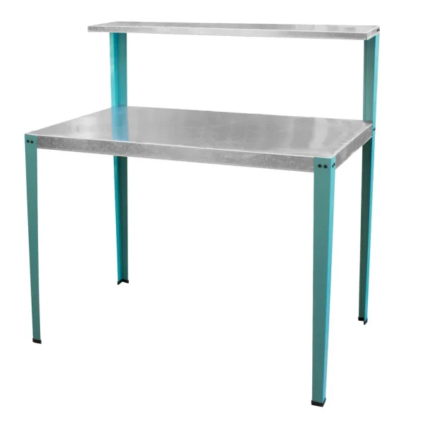 AmeriHome GPBENCH-TL Multi-Use Steel Table/Work Bench with Teal Legs
