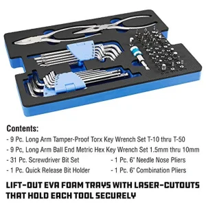 Powerbuilt 642411 83 Pc. 420J2 Stainless Steel Marine Boat Repair Tool Set - view 4