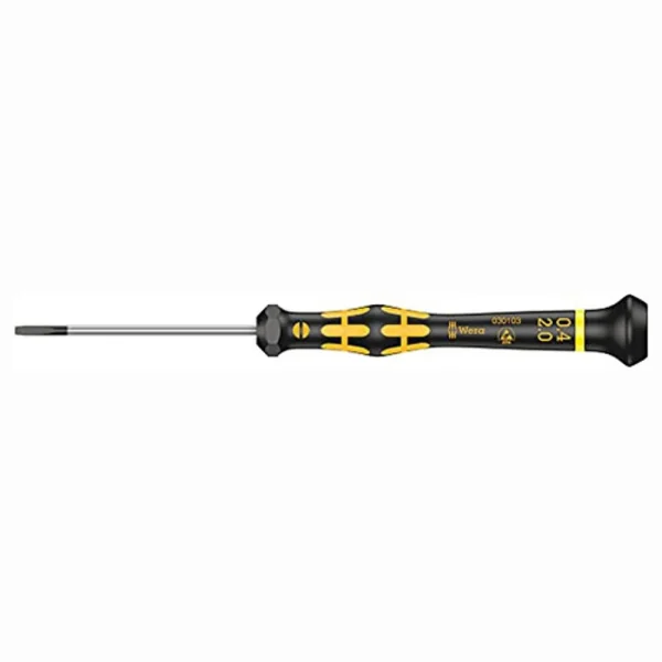 Wera 05030103001 1578 A ESD Kraftform Micro Screwdriver for Slotted Screws