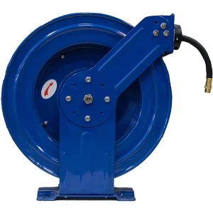 RapidAir R-03075 3/8″ by 75′ Dual Arm Auto Rewind Hose Reel, 3/8 I.D x 75′, Blue - view 2