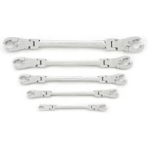 Gearwrench 89100 5 piece Ratcheting Socket SAE Flare Nut Wrench