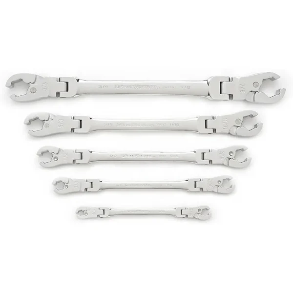 Gearwrench 89100 5 piece Ratcheting Socket SAE Flare Nut Wrench