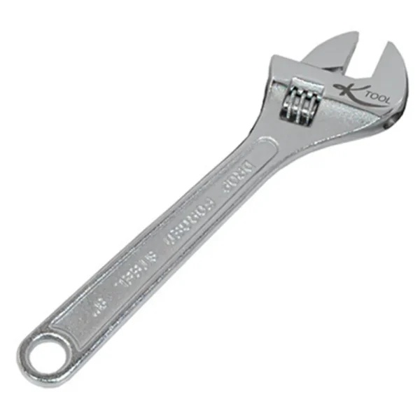 K Tool 48008 Adjustable Wrench, 8″ Long, 1″ Jaw Capacity, Chrome Plated
