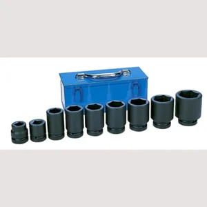 Grey Pneumatic 1″ Drive 9 Piece Large Truck/OTR Set Socket (9161D)