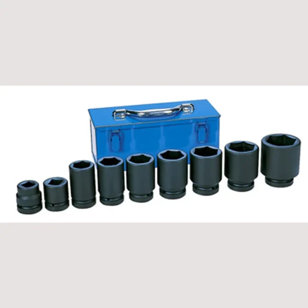 Grey Pneumatic 1″ Drive 9 Piece Large Truck/OTR Set Socket (9161D)