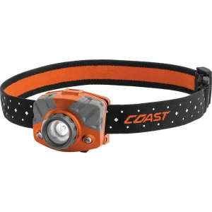Coast 20616 FL75 435 Lumen Dual Color Focusing LED Headlamp, Orange