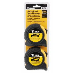 Titan Tools 10901 25′ Quick-Read Tape Measure (2 Pack) - view 2