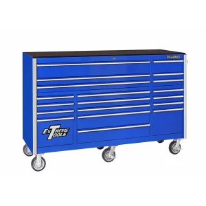 Extreme Tools Blue 72″ 19-Drawer Roller Cabinet (RX722519RCBL)