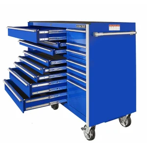 Extreme Tools Blue 72″ 19-Drawer Roller Cabinet (RX722519RCBL) - view 3