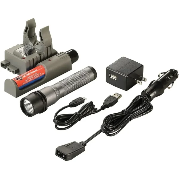 Streamlight Strion C4 LED Rechargeable Grey Flashlight w/ Charger (74365)