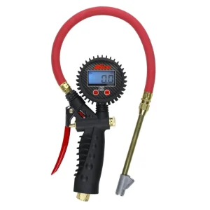 Milton S577D Pro Digital Pistol Grip Inflator Gauge, 15″ Hose – 255 PSI