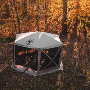 Gazelle G6 Pop-Up Portable 6-Sided Gazebo Screen Tent, Desert Sand (GAZEGG601DS) - view 2