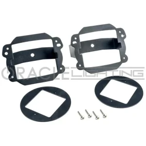 Oracle Lighting 2007-2017 Jeep Wrangler JK Fog Light to Cube Light Conversion Brackets w/ Bezel (2179-504) - view 2
