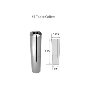 HHIP 1/2″ BROWN & SHARPE #7 TAPER ROUND COLLET (3900-0977) - view 2