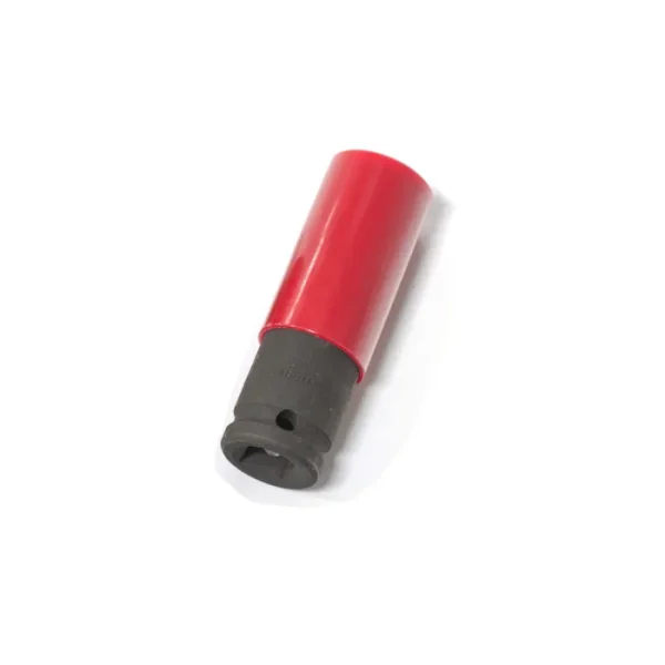 Genius Tools 1/2″ Dr. 19mm Thin Wall Deep Impact Socket w/Plastic Sleeve – 448519W
