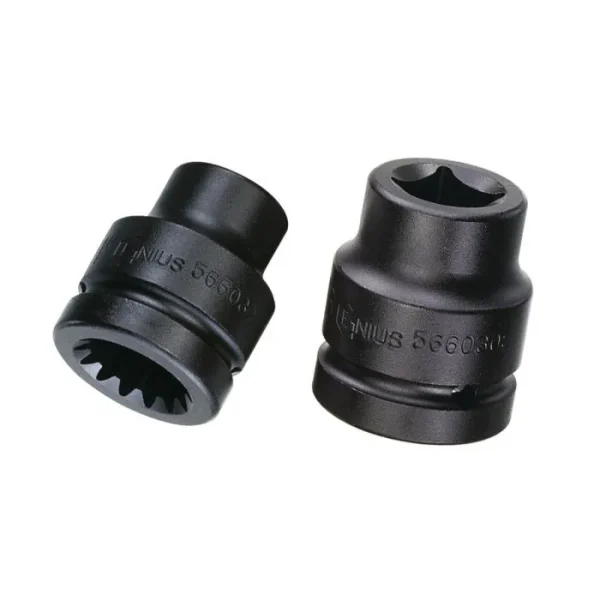 Genius Tools #5 Spline Dr. 3/4″ Budd Wheel Impact Socket – 566024S