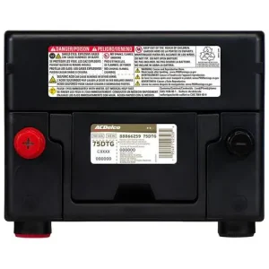 ACDelco Standard Flooded Top Post, Side Post Battery Group Size 75 700 CCA 100 Minute RC – 75DTG - view 4