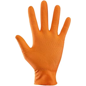 SAS Medium Orange Nitrile Gloves – 66472 - view 2
