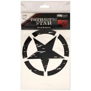 Trimbrite Patriotic Star Decal, 5″ Set Of 2 – T1965