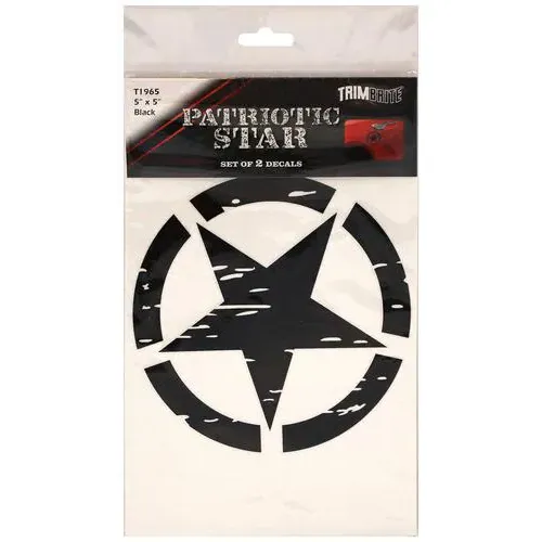 Trimbrite Patriotic Star Decal, 5″ Set Of 2 – T1965