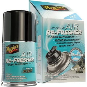 Meguiars G16402 Whole Car Air Refresher Odor Eliminator, New Car Scent 2 oz. Aerosol