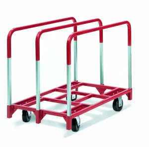 Raymond Products Panel Mover, 2 Fixed/2 Swivel 5″ Casters, 3 Uprights (3825)