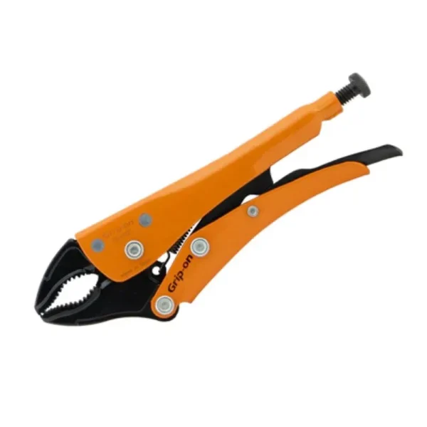 Grip-on 7in. Locking Pliers, 1-7/8in. Jaw Opening, Curved Jaws 111-07F
