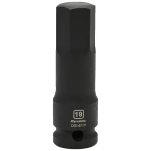 Dynamic Tools 1/2in. Drive Metric Hex Head 19mm Bit Impact Socket D014719