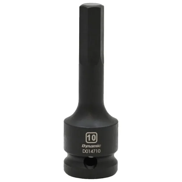 Dynamic Tools 1/2in. Drive Metric Hex Head 10mm Bit Impact Socket D014710