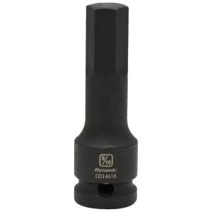 Dynamic Tools 1/2in. Drive SAE Hex Head 9/16in. Bit Impact Socket D014618