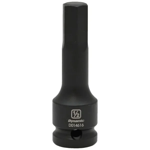 Dynamic Tools 1/2in. Drive SAE Hex Head 1/2in. Bit Impact Socket D014616