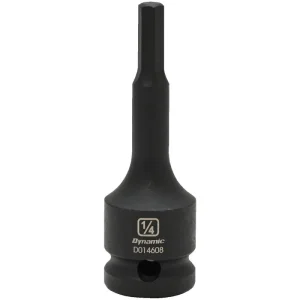 Dynamic Tools 1/2in. Drive SAE Hex Head 1/4in. Bit Impact Socket D014608