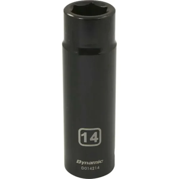 Dynamic Tools 1/2in. Drive 6 Point Metric 14mm Deep Length Impact Socket D014214