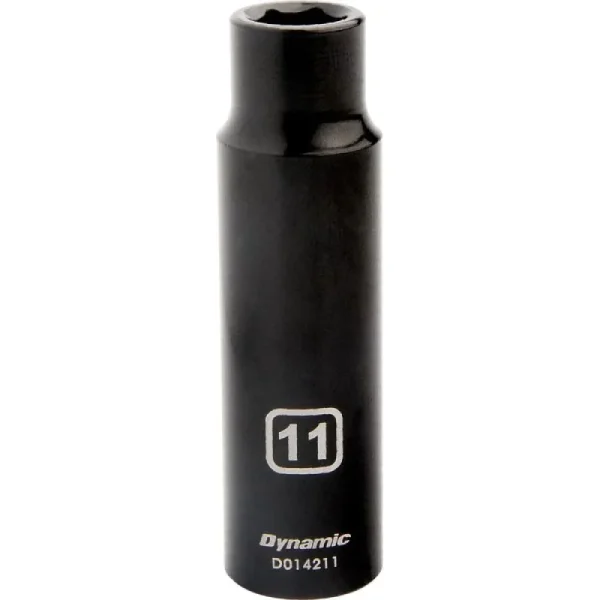 Dynamic Tools 1/2in. Drive 6 Point Metric 11mm Deep Length Impact Socket D014211