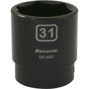 Dynamic Tools 1/2in. Drive 6 Point Metric 31mm Standard Length Impact Socket D014031