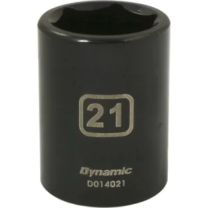 Dynamic Tools 1/2in. Drive 6 Point Metric 21mm Standard Length Impact Socket D014021