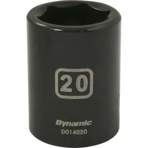 Dynamic Tools 1/2in. Drive 6 Point Metric 20mm Standard Length Impact Socket D014020