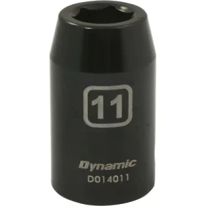 Dynamic Tools 1/2in. Drive 6 Point Metric 11mm Standard Length Impact Socket D014011