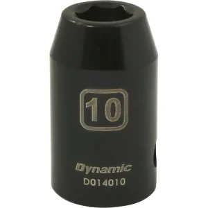 Dynamic Tools 1/2in. Drive 6 Point Metric 10mm Standard Length Impact Socket D014010