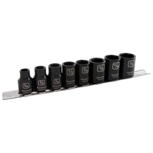 Dynamic Tools 3/8in. Drive 8 Piece 6 Point SAE Standard Impact Socket Set 5/16in. – 3/4in. D010020 - view 3