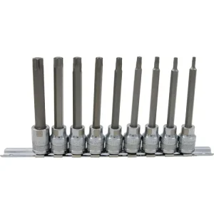 Dynamic Tools 3/8in. Drive 9 Piece Long Torx Socket Set T15 – T55 D010019 - view 2