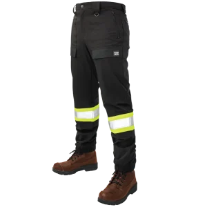 Tough Duck Men’s Comfort Fit Free Stretch Safety Jogger Reflective (SP101)