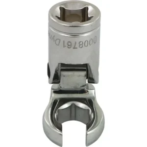 Dynamic Tools 3/8in. Drive Metric 11mm Flex Head Crow Foot Flare Nut Socket Chrome Finish D008761