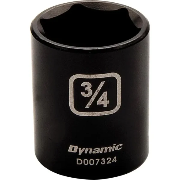 Dynamic Tools 3/8in. Drive 6 Point SAE 3/4in. Standard Length Impact Socket D007324