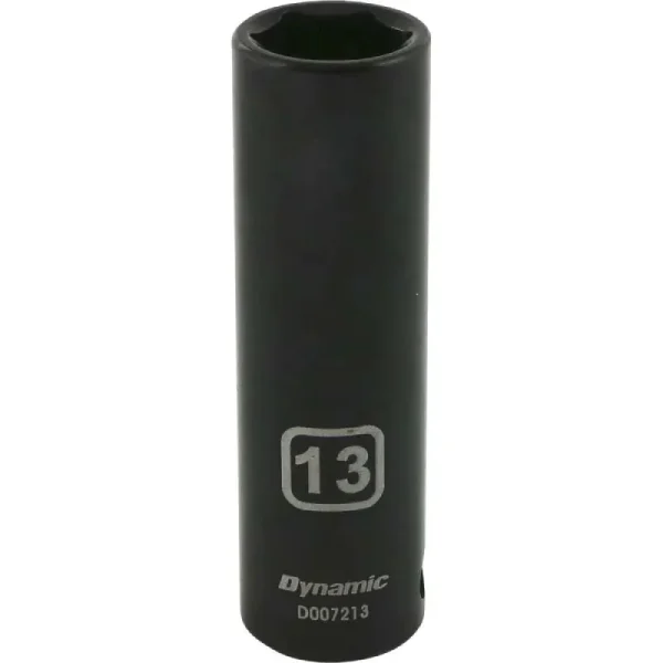 Dynamic Tools 3/8in. Drive 6 Point Metric 13mm Deep Length Impact Socket D007213