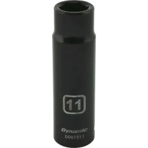 Dynamic Tools 3/8in. Drive 6 Point Metric 11mm Deep Length Impact Socket D007211