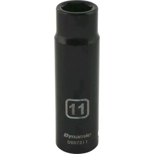 Dynamic Tools 3/8in. Drive 6 Point Metric 11mm Deep Length Impact Socket D007211