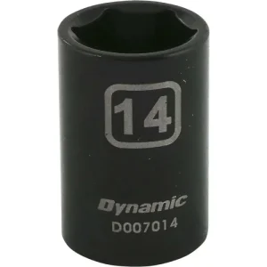 Dynamic Tools 3/8in. Drive 6 Point Metric 14mm Standard Length Impact Socket D007014